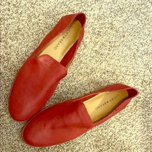 Lucky Brand Shoes - Lucky Brand leather red loafers Lucky Brand Shoes - Lucky Brand leather red loafers